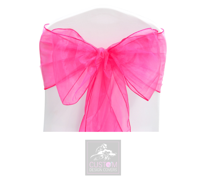 Fuchsia Organza Sashes