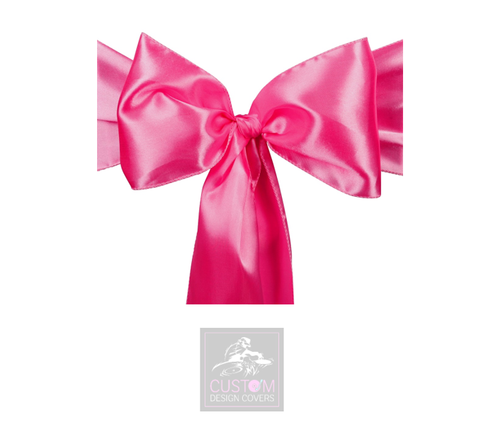 Fuchsia Satin Sashes