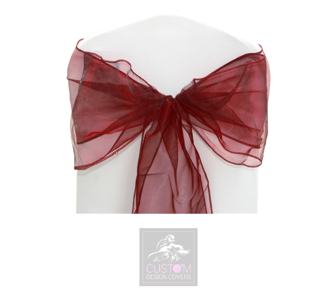 Garnet Organza Sashes