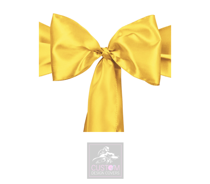 Gold Satin Sashes