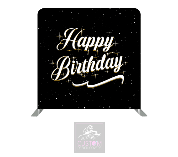 Happy Birthday Lycra Pillowcase Backdrop Cover