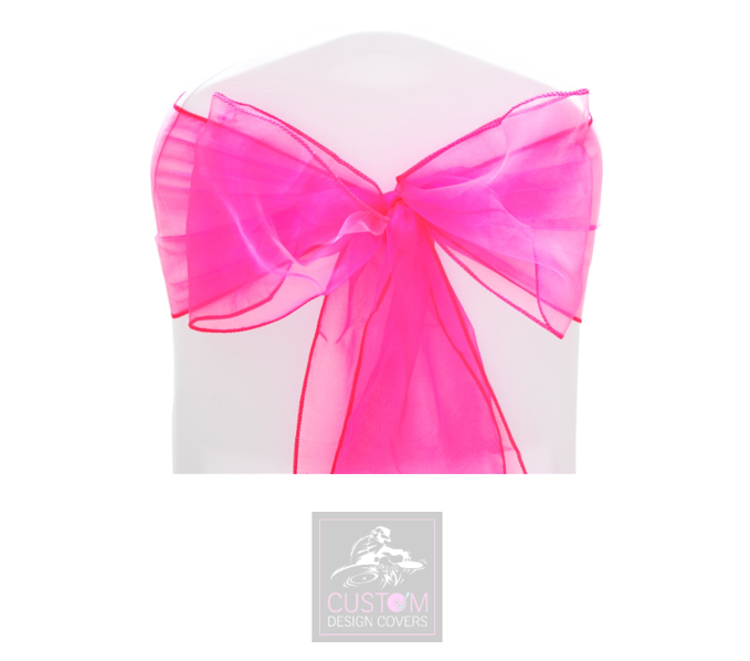 Hot Pink Organza Sashes