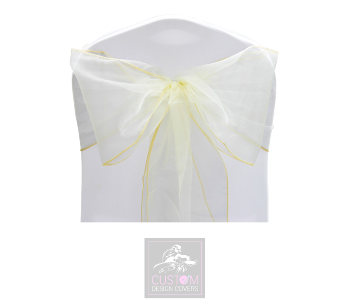 Ivory Organza Sashes