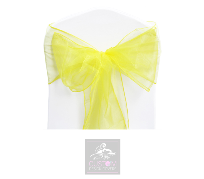 Lemon Organza Sashes