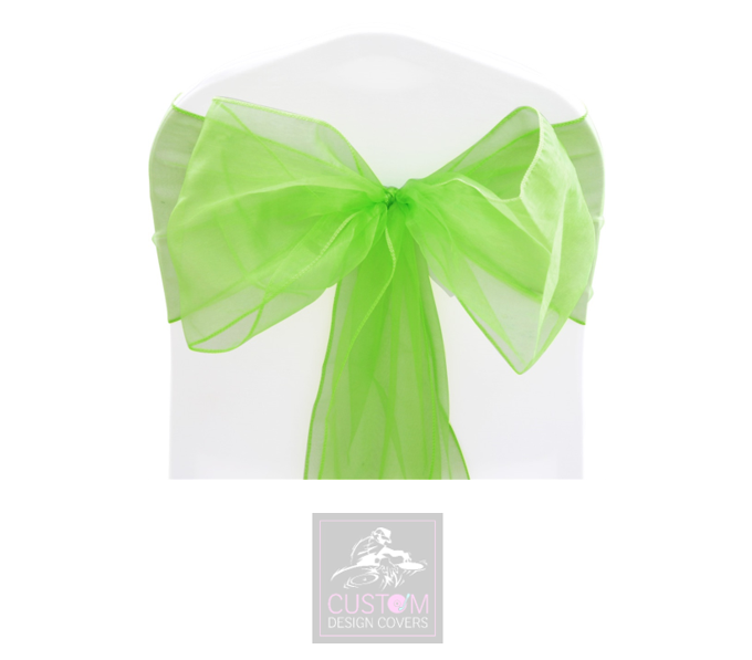 Lime Green Organza Sashes