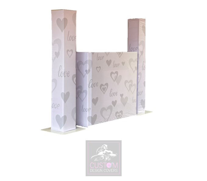 Wedding Love & Hearts Lycra DJ Covers (PACKAGE BUNDLE) - TRUSS