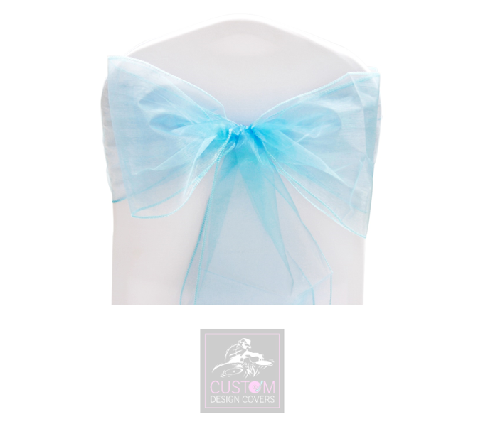 Ocean Blue Organza Sashes