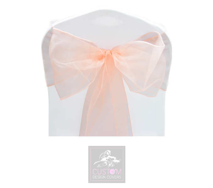 Peach Schnapps Organza Sashes