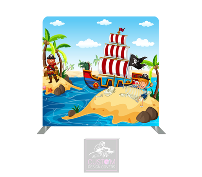 Pirate Lycra Pillowcase Backdrop Cover (DOUBLE SIDED)