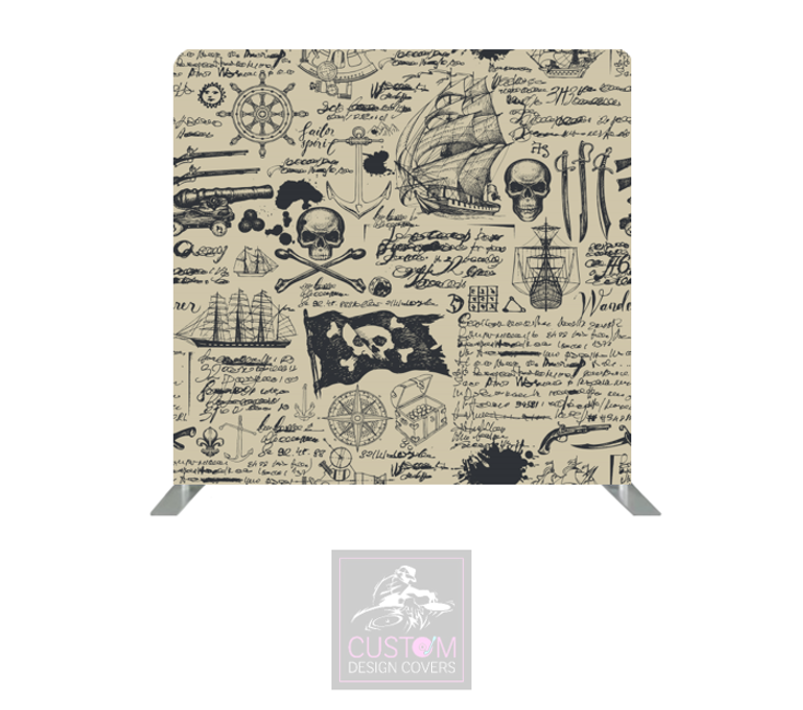 Pirate Lycra Pillowcase Backdrop Cover (DOUBLE SIDED)