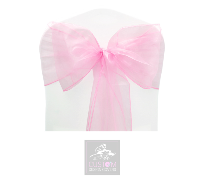 Powder Pink Organza Sashes