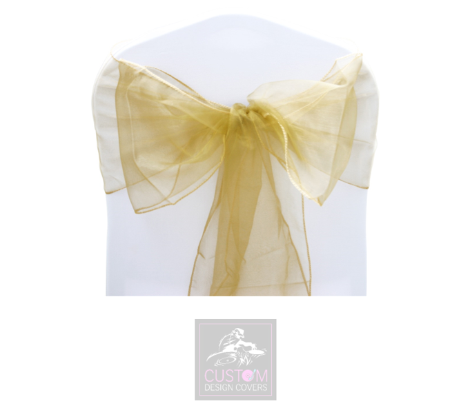 Precious Gold Organza Sashes