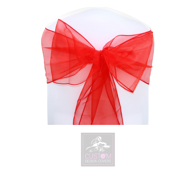 Red Organza Sashes