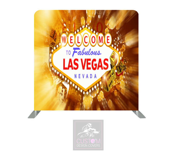 Las Vegas Lycra Pillowcase Backdrop Cover