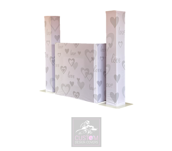 Wedding Love & Hearts Lycra DJ Covers (PACKAGE BUNDLE) - TRUSS