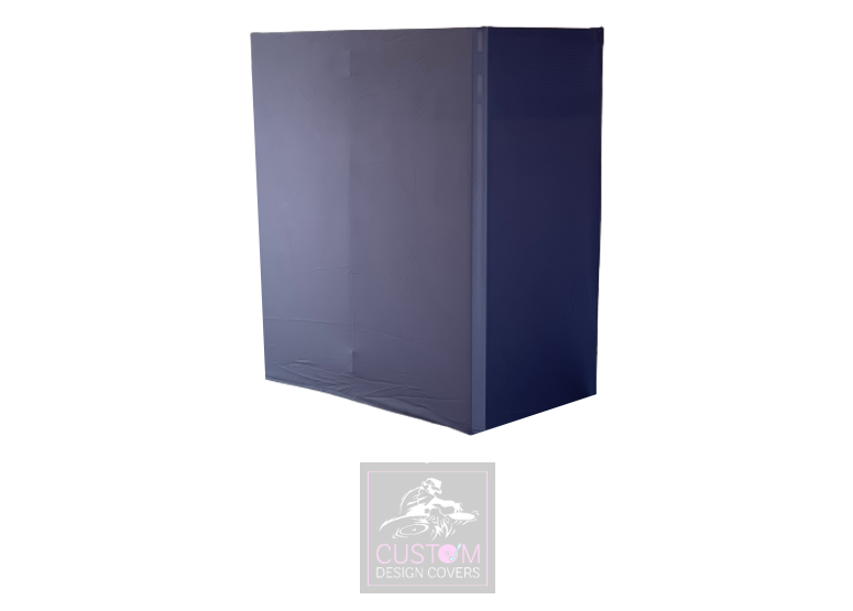 Plain BLACK Lycra DJ Booth Cover