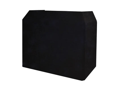 Plain Black Lycra DJ Booth Cover