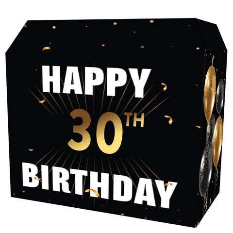 HAPPY 30TH BIRTHDAY LYCRA DJ S&H BOOTH COVER